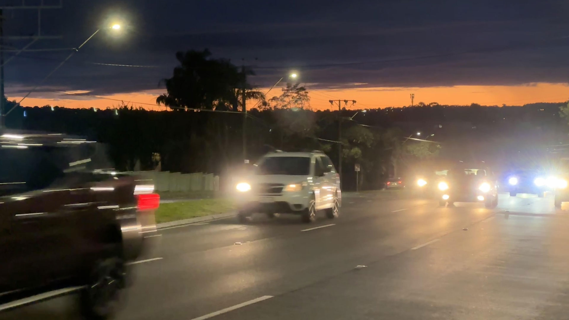 Driver Academy Australia home page view of busy traffic on roads